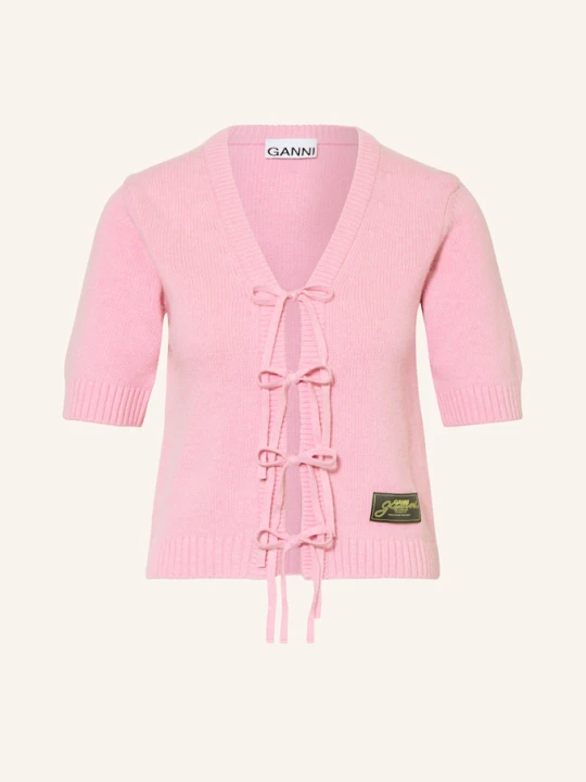 Zdjęcie produktu Ganni Dzianinowe Wdzianko Future pink