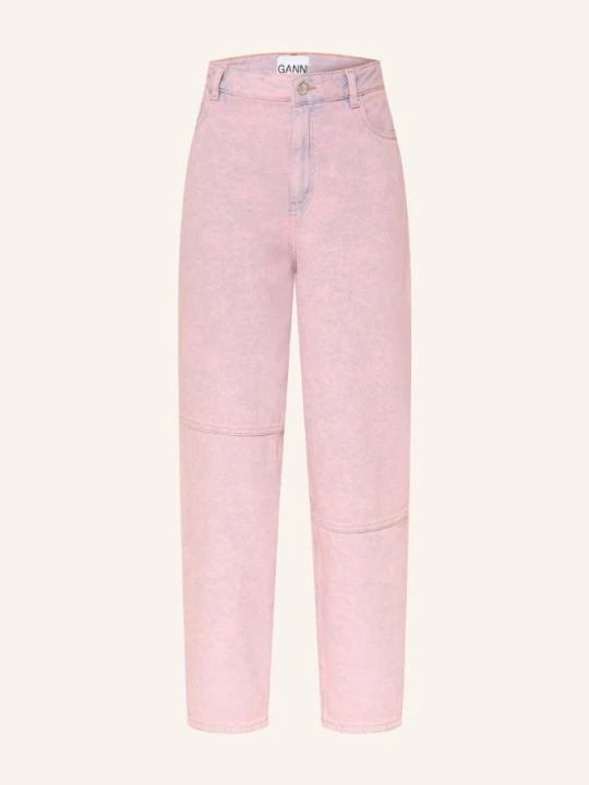 Zdjęcie produktu Ganni Dżinsy Typu Barrel rosa 05C Cameo Pink