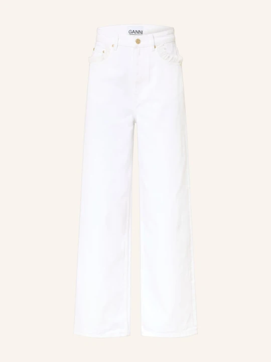 Zdjęcie produktu Ganni Dżinsy Z Szerokimi Nogawkami Lari weiss 151 BRIGHT WHITE