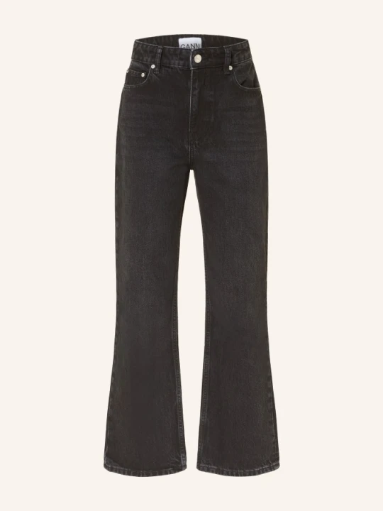 Zdjęcie produktu Ganni Dżinsy Z Szerokimi Nogawkami schwarz 055 BLACK WASHED
