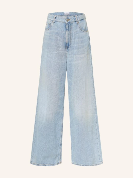 Zdjęcie produktu Ganni Jeansy Wide Leg Marri 2.0 blau 565 LIGHT BLUE VINTAGE