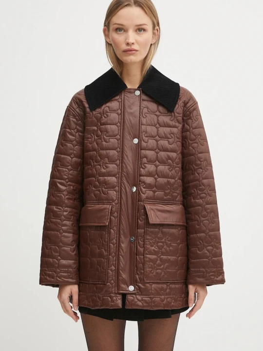 Zdjęcie produktu GANNI kurtka Shiny Quilt Midi