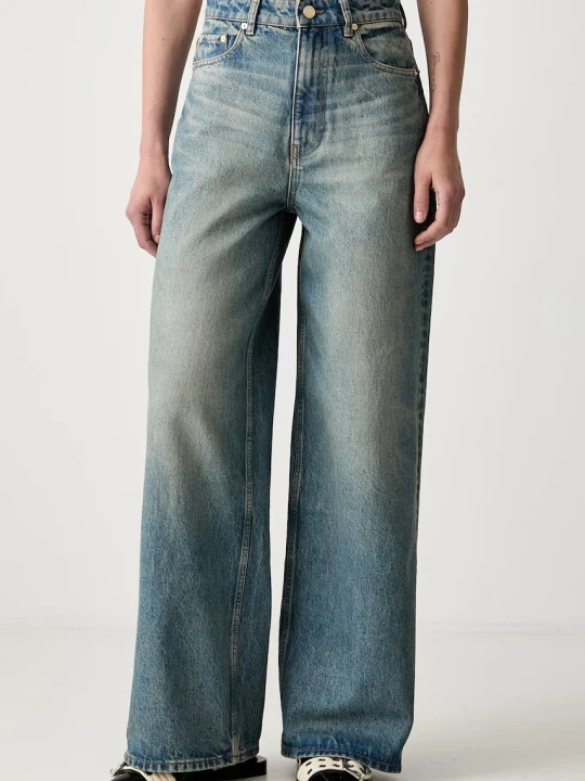 Zdjęcie produktu GANNI Lari jeansy straight damskie