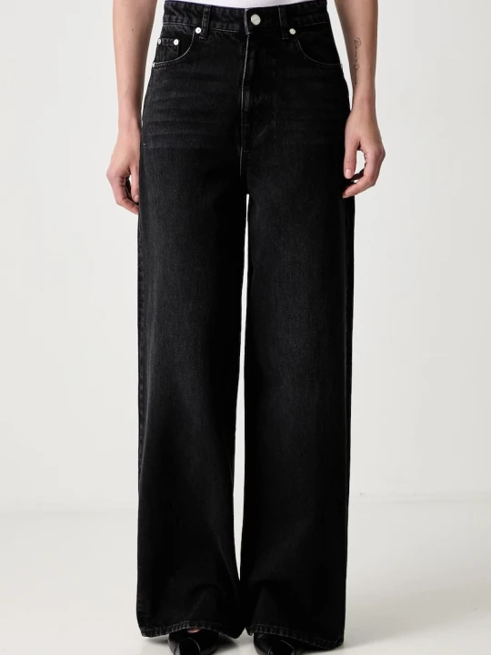 Zdjęcie produktu GANNI Lari jeansy wide leg damskie