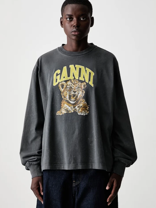 Zdjęcie produktu GANNI longsleeve damski bawełniany