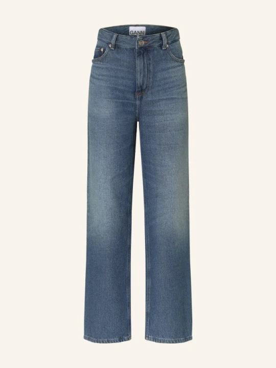 Zdjęcie produktu Ganni Proste Dżinsy blau 569 Dark Blue Vintage