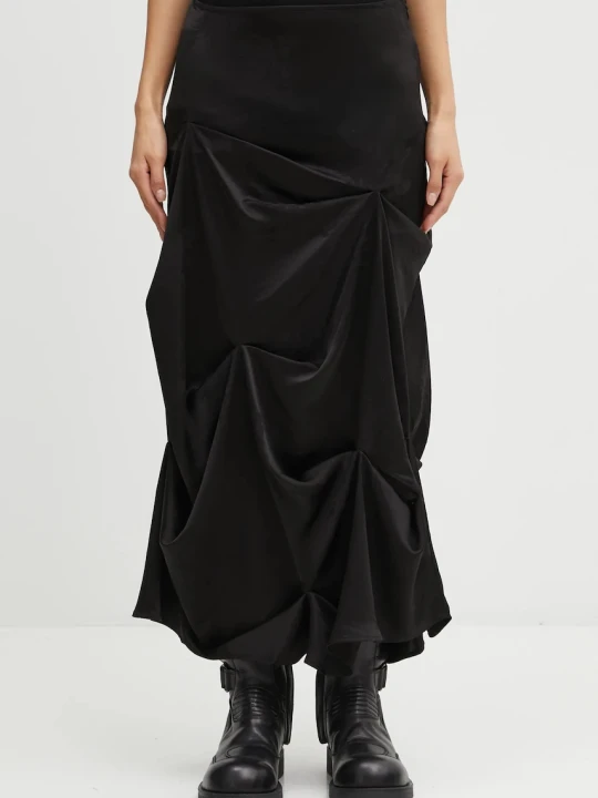 Zdjęcie produktu GANNI spódnica Fluid Satin Jacquard Tuck Detail Long