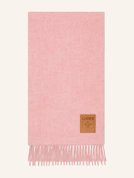 Zdjęcie produktu Ganni Szal rosa RÓŻOWY