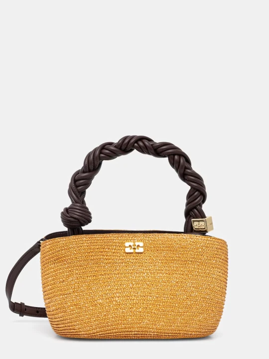 Zdjęcie produktu GANNI torebka crossbody damska pleciona Bou Mini Straw