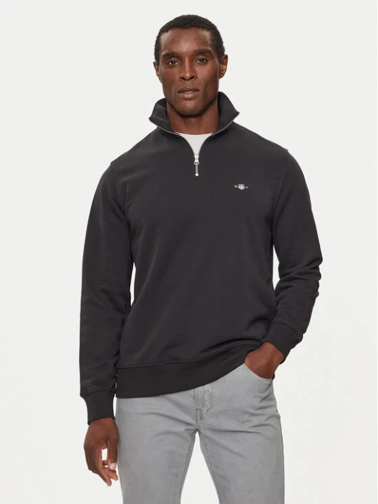 Zdjęcie produktu Gant Bluza Reg Shield Half Zip Sweat 2008005 Czarny Regular Fit