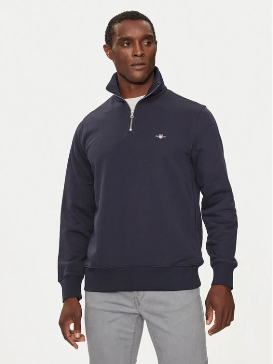 Zdjęcie produktu Gant Bluza Reg Shield Half Zip Sweat 2008005 Granatowy Regular Fit