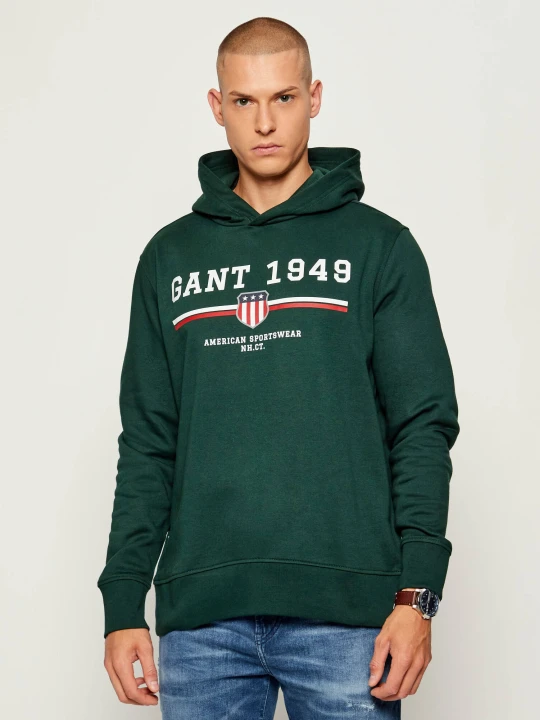 Zdjęcie produktu Gant Bluza | Regular Fit butelkowa zieleń
