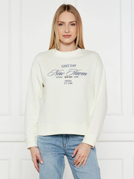Zdjęcie produktu Gant Bluza | Relaxed fit ecru