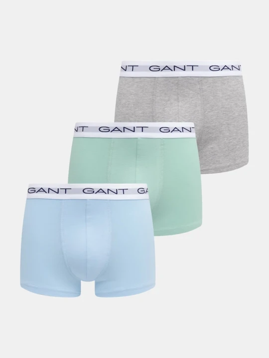 Zdjęcie produktu Gant bokserki dopasowane męskie bawełniane z elastanem 3-pack szary