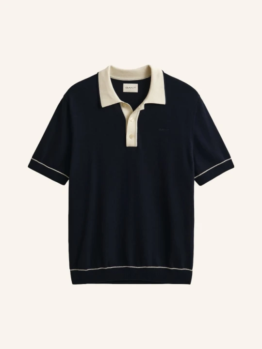Zdjęcie produktu Gant Dzianinowa Koszulka Polo blau