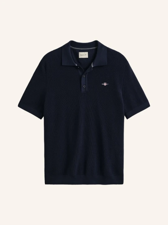 Zdjęcie produktu Gant Dzianinowa Koszulka Polo blau GRANATOWY