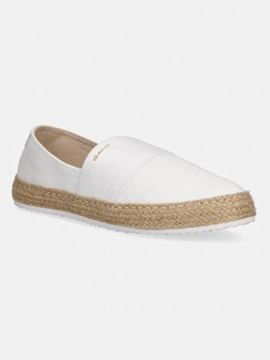 Zdjęcie produktu Gant espadryle damskie bawełniane Raffiaville biały