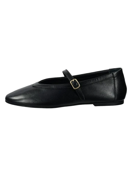 Zdjęcie produktu GANT Footwear Skórzane baleriny "Chadii" w kolorze czarnym z paskiem rozmiar: 38