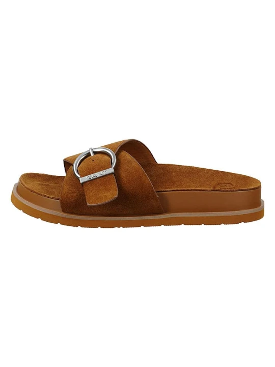Zdjęcie produktu GANT Footwear Skórzane klapki "Mardale" w kolorze jasnobrązowym rozmiar: 42