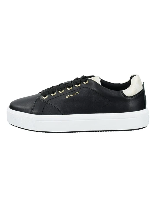 Zdjęcie produktu GANT Footwear Skórzane sneakersy "Avino" w kolorze czarnym rozmiar: 37