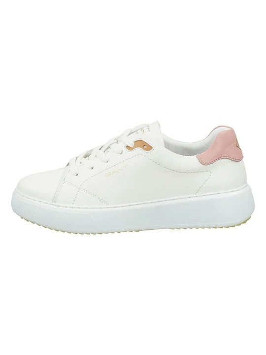 Zdjęcie produktu GANT Footwear Skórzane sneakersy "Custly" w kolorze biało-jasnoróżowym rozmiar: 38