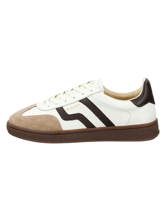 Zdjęcie produktu GANT Footwear Skórzane sneakersy "Cuzima" w kolorze kremowo-beżowo-brązowym rozmiar: 41