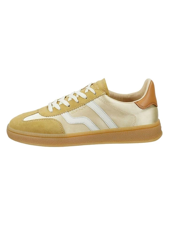 Zdjęcie produktu GANT Footwear Skórzane sneakersy "Cuzima" w kolorze złoto-beżowym rozmiar: 38