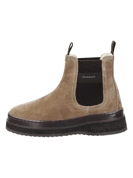 Zdjęcie produktu GANT Footwear Skórzane sztyblety "Sistown" w kolorze beżowym rozmiar: 39