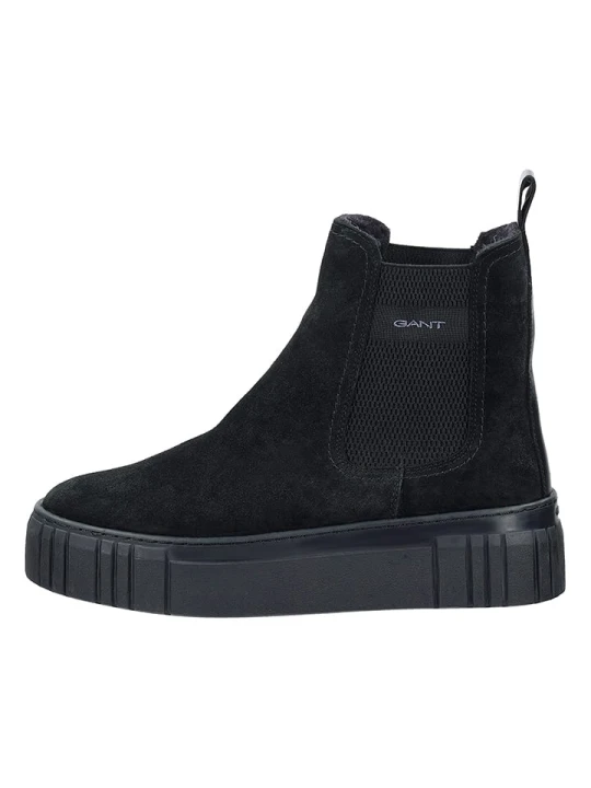 Zdjęcie produktu GANT Footwear Skórzane sztyblety "Snowmont" w kolorze czarnym rozmiar: 40