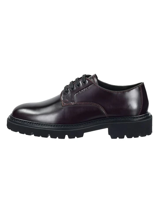 Zdjęcie produktu GANT Footwear Skórzane trzewiki "Ivyhill" w kolorze bordowym rozmiar: 39