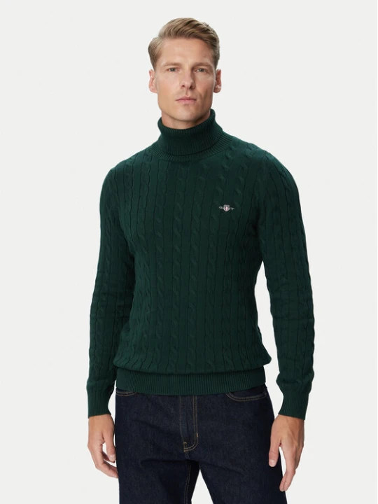 Zdjęcie produktu Gant Golf 8050607 Zielony ciemny Regular Fit