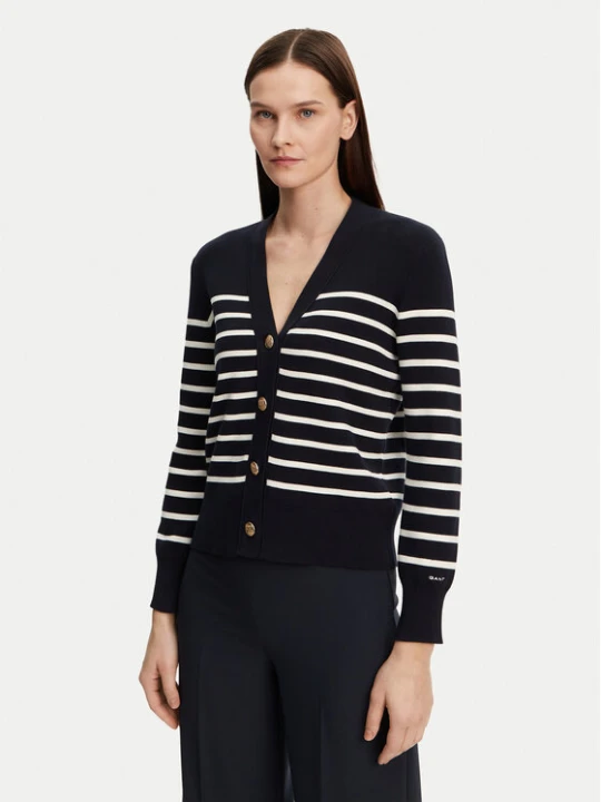 Zdjęcie produktu Gant Kardigan 4805319 Granatowy Regular Fit