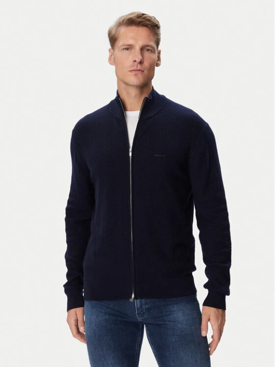 Zdjęcie produktu Gant Kardigan 8050334 Granatowy Regular Fit
