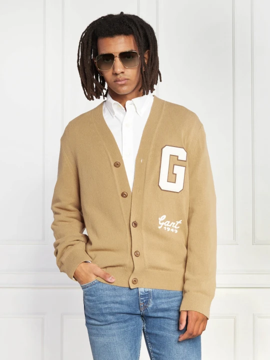 Zdjęcie produktu Gant Kardigan | Relaxed fit brązowy