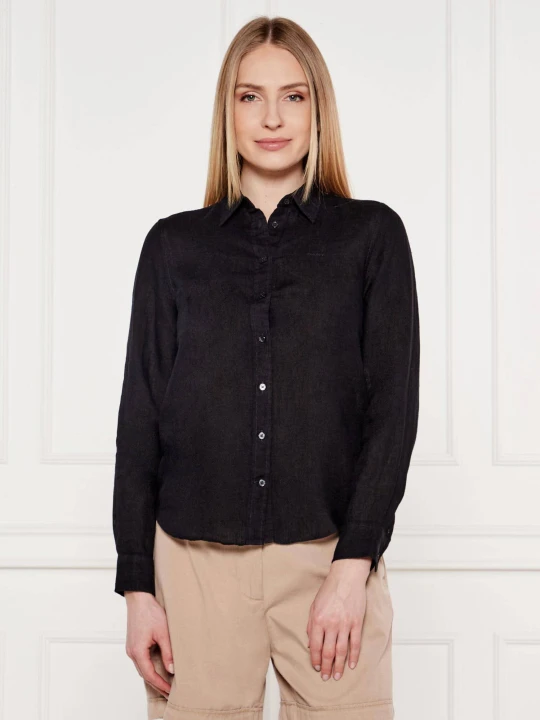 Zdjęcie produktu Gant Lniana koszula | Regular Fit czarny