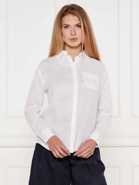 Zdjęcie produktu Gant Lniana koszula | Relaxed fit biały