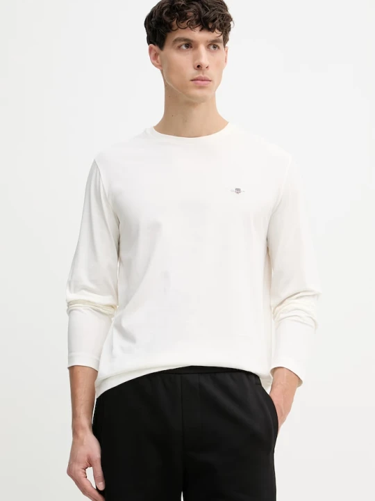 Zdjęcie produktu Gant longsleeve bawełniany beżowy