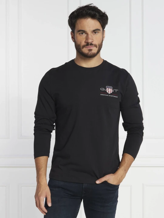 Zdjęcie produktu Gant Longsleeve MEDIUM ARCHIVE SHIELD | Regular Fit czarny