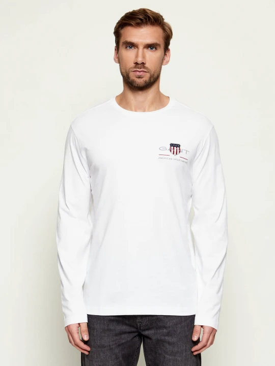 Zdjęcie produktu Gant Longsleeve MEDIUM ARCHIVE SHIELD | Regular Fit biały