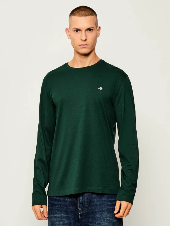 Zdjęcie produktu Gant Longsleeve Shield | Regular Fit butelkowa zieleń