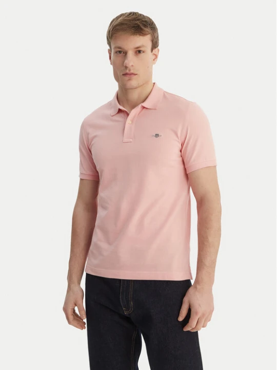 Zdjęcie produktu Gant Polo Shield 2220 Różowy Slim Fit
