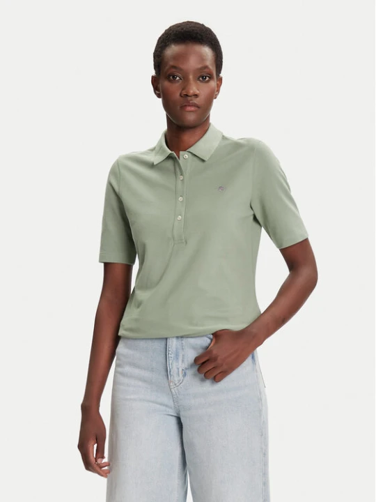Zdjęcie produktu Gant Polo Shield 4202231 Zielony Slim Fit