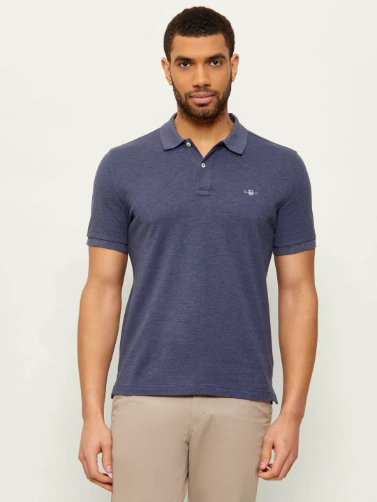 Zdjęcie produktu Gant Polo SHIELD | Slim Fit | pique granatowy