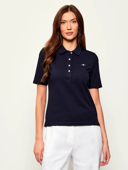 Zdjęcie produktu Gant Polo | Slim Fit | pique granatowy