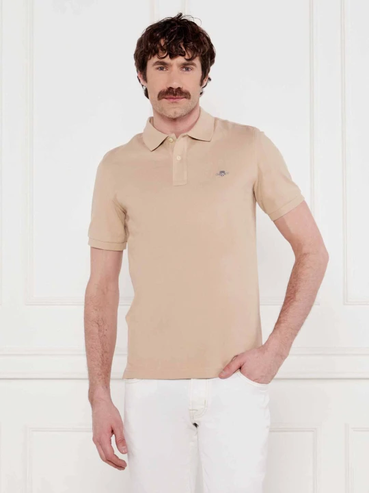 Zdjęcie produktu Gant Polo | Slim Fit | pique beżowy