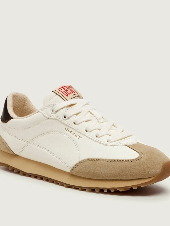 Zdjęcie produktu Gant Skórzane sneakersy Beja | zamsz biały