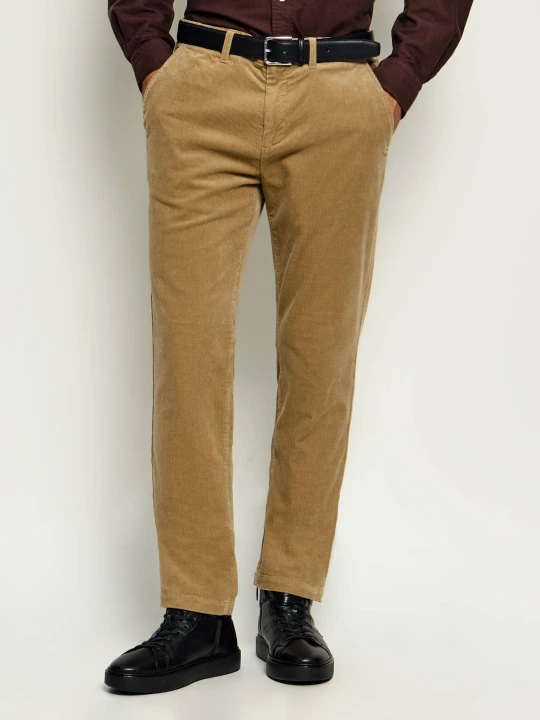 Zdjęcie produktu Gant Spodnie chino | Regular Fit | sztruks brązowy