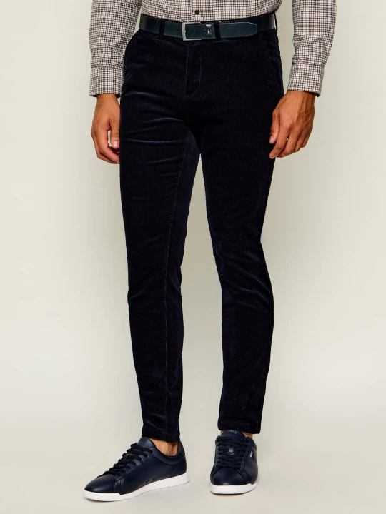 Zdjęcie produktu Gant Spodnie chino | Slim Fit | sztruks granatowy