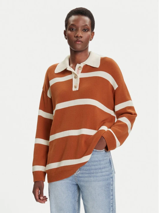 Zdjęcie produktu Gant Sweter 4805341 Brązowy Relaxed Fit