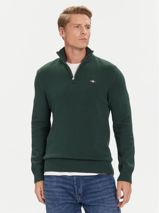 Zdjęcie produktu Gant Sweter 8030170 Zielony Regular Fit